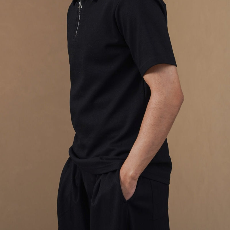 POLO SHIRT WITH ZIP