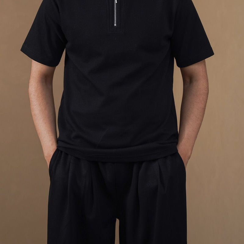 POLO SHIRT WITH ZIP