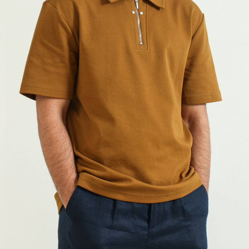 POLO SHIRT WITH ZIP