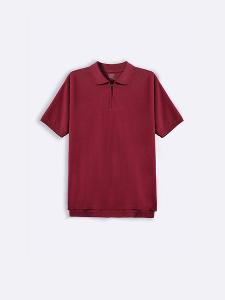 QUARTER ZIP POLO