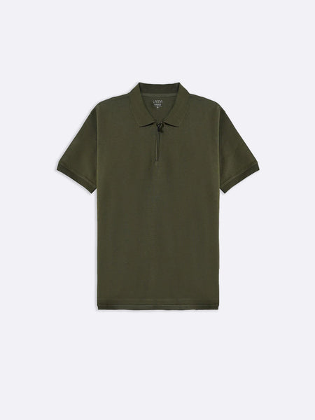 QUARTER ZIP POLO