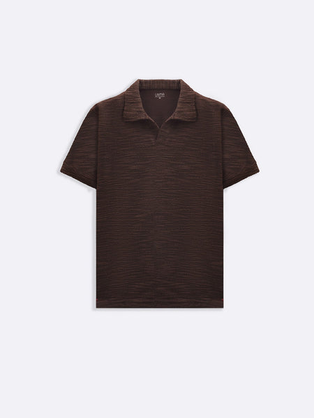 BOUCLE-KNIT POLO