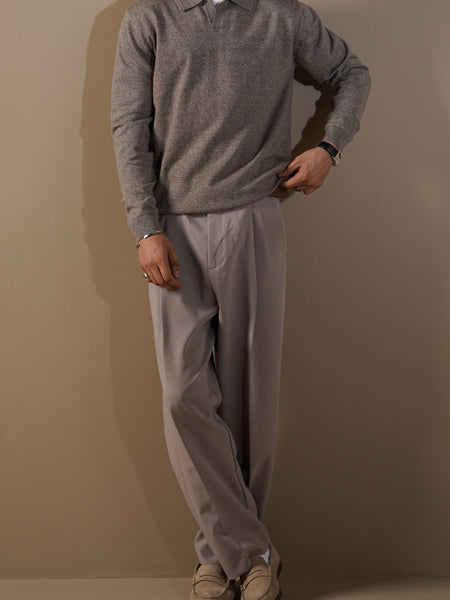 SOFT KNITTED POLO JUMPER