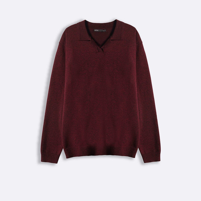 SOFT KNITTED POLO JUMPER