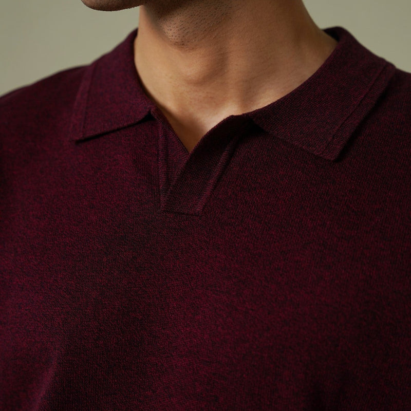 SOFT KNITTED POLO JUMPER