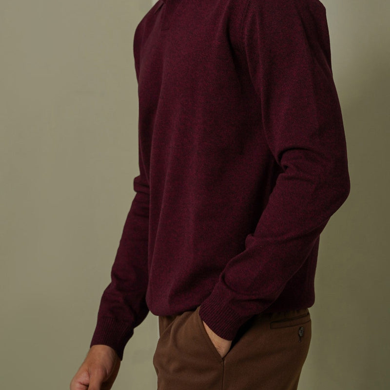 SOFT KNITTED POLO JUMPER