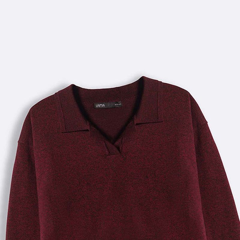 SOFT KNITTED POLO JUMPER