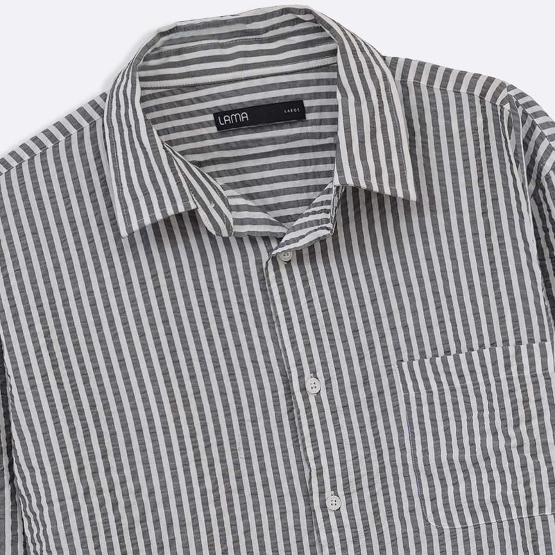 SEERSUCKER FLOWY SHIRT