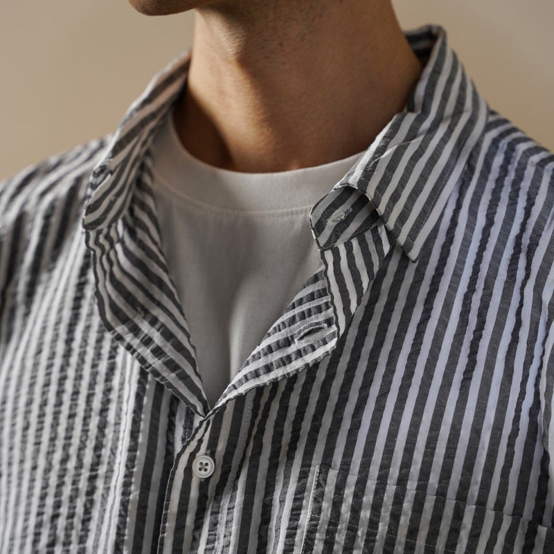 SEERSUCKER FLOWY SHIRT