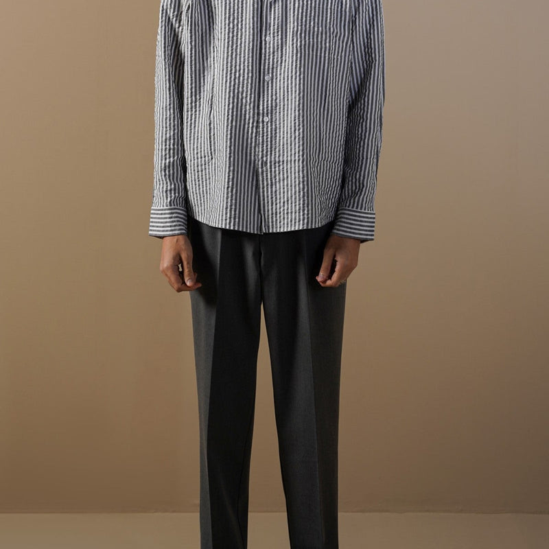 SEERSUCKER FLOWY SHIRT