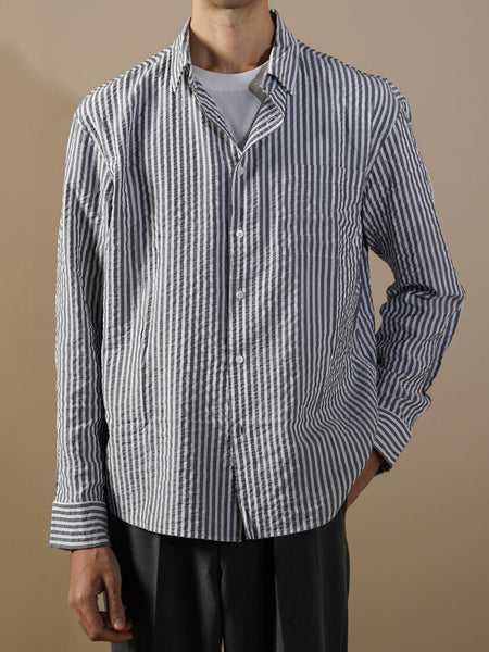 SEERSUCKER FLOWY SHIRT