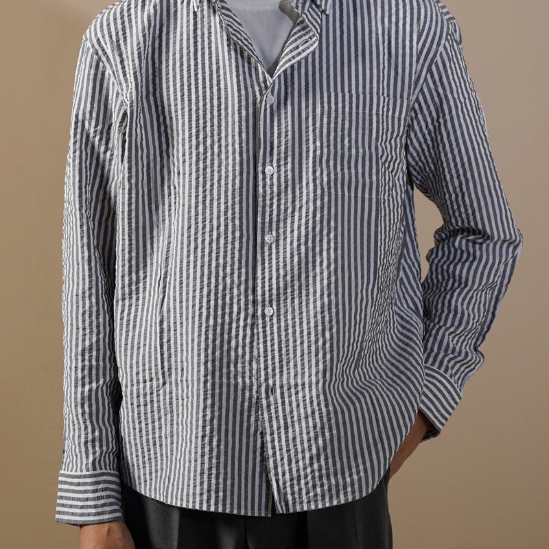 SEERSUCKER FLOWY SHIRT