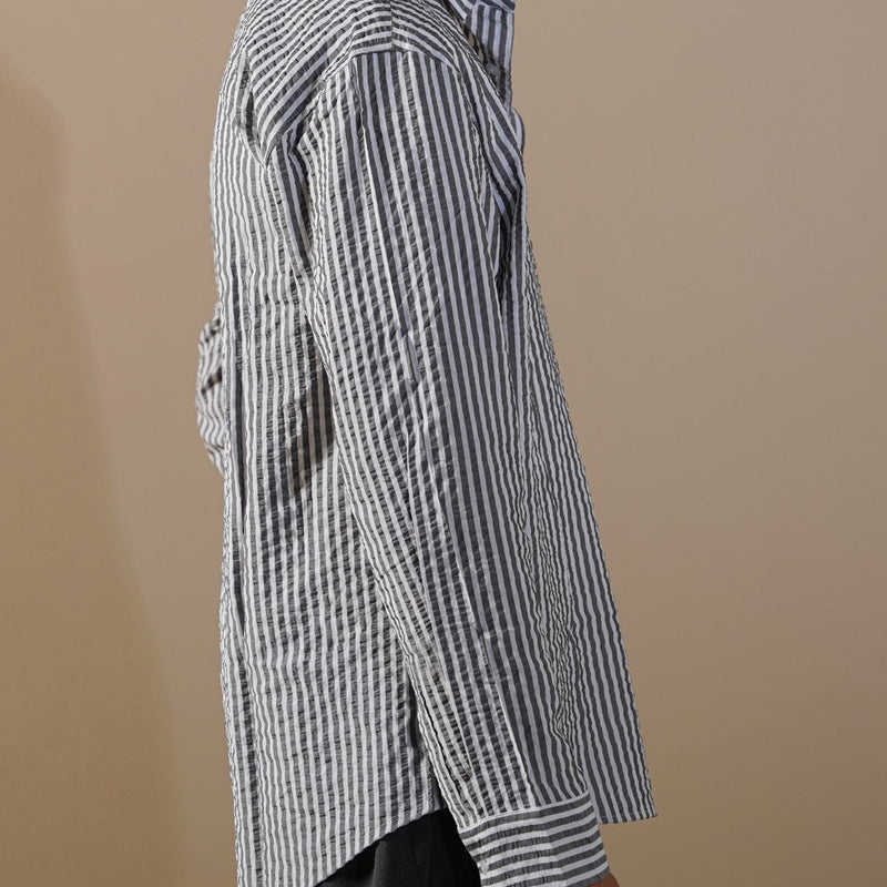 SEERSUCKER FLOWY SHIRT