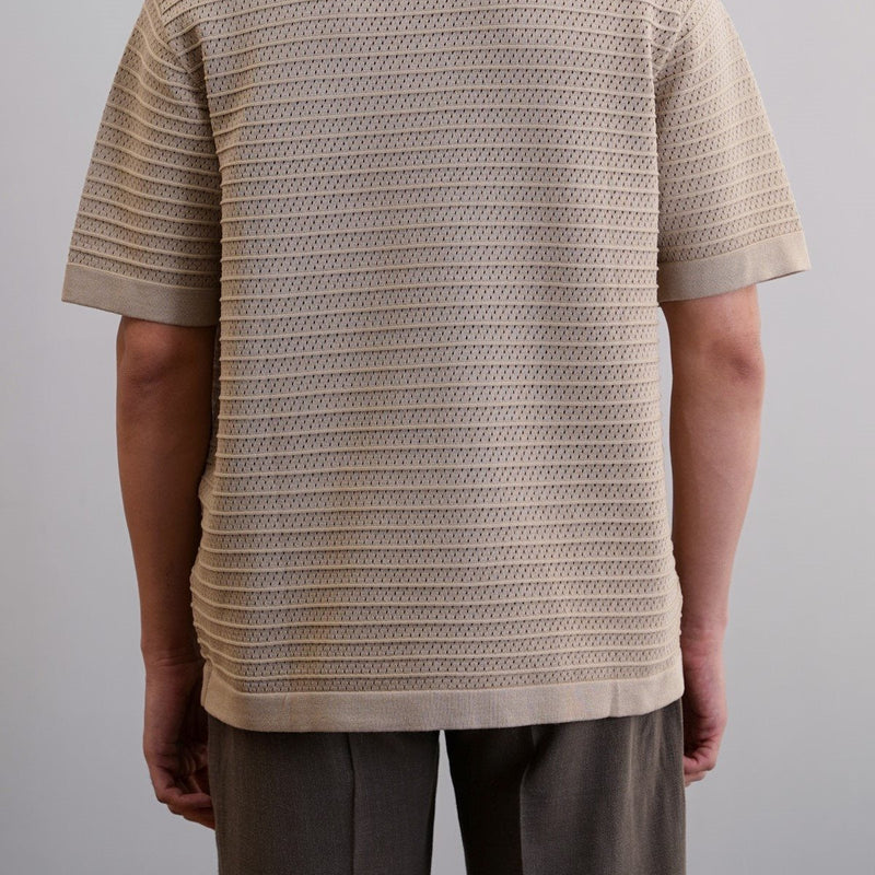 KNITTED MESH POLO