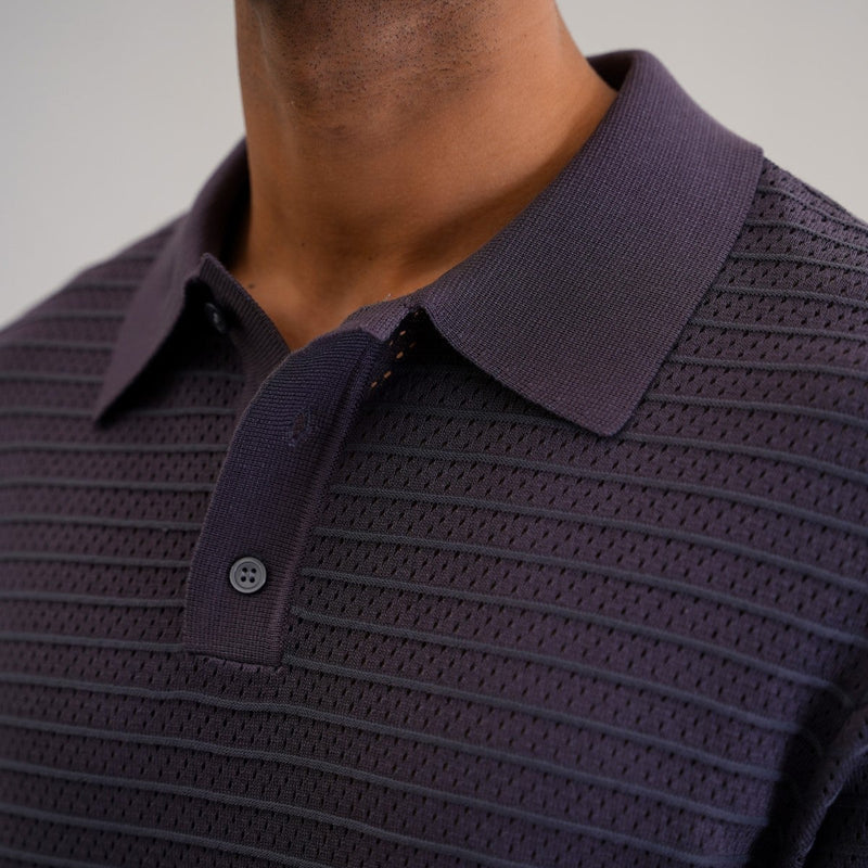 KNITTED MESH POLO