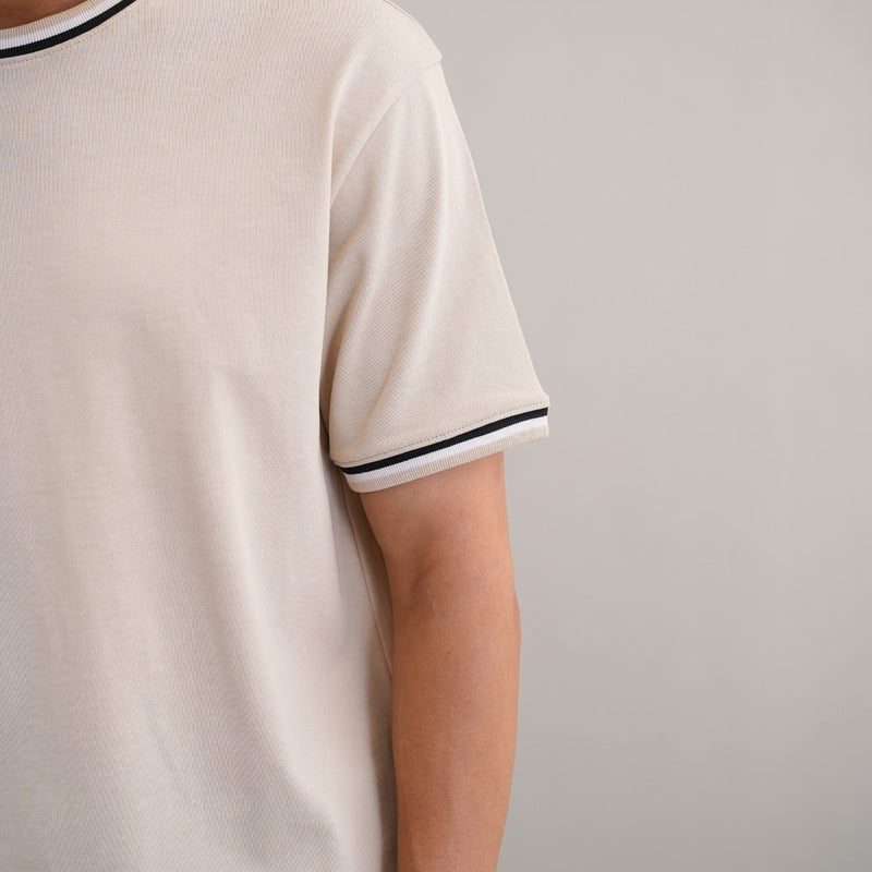 TIPPED ACCENT TEE