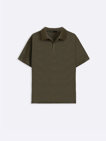 TEXTURED ESSENTIAL POLO