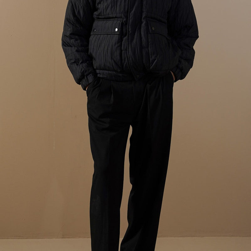 TEXTURED PUFFER JACKET