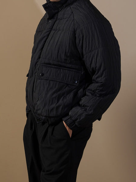 TEXTURED PUFFER JACKET