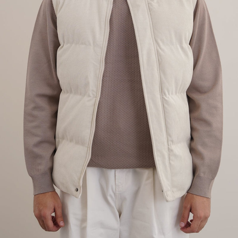 CORDUROY PUFFER GILET