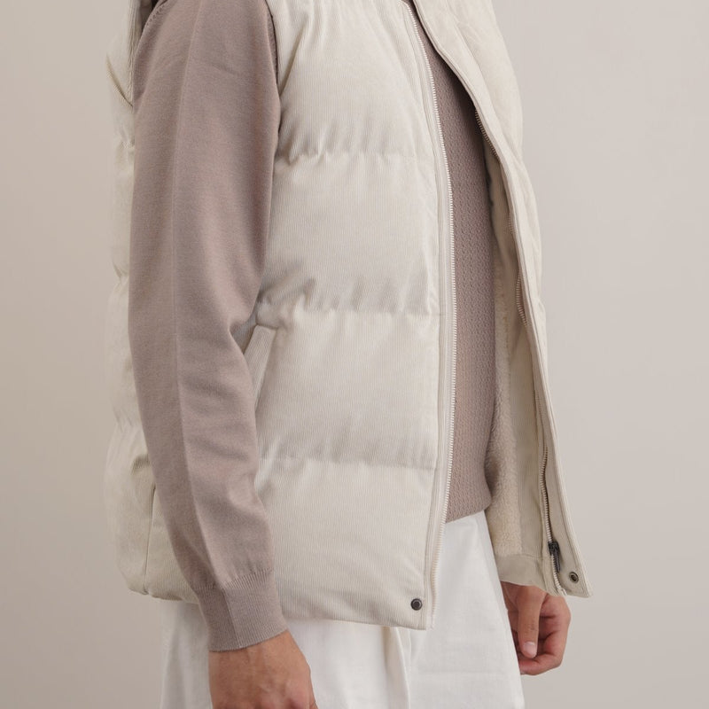 CORDUROY PUFFER GILET