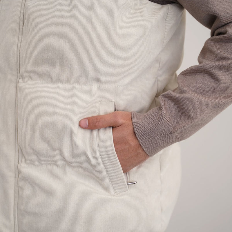 CORDUROY PUFFER GILET