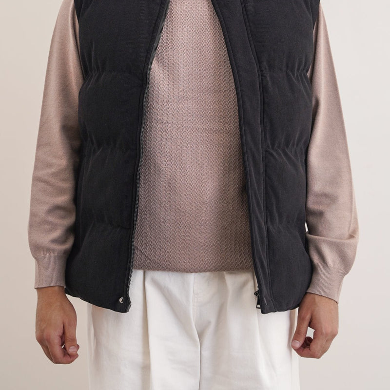 CORDUROY PUFFER GILET