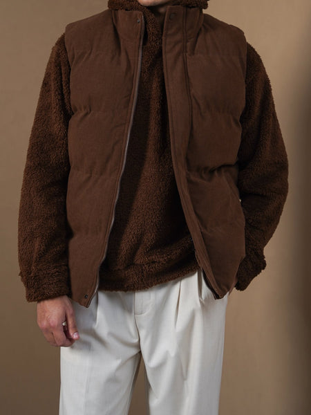 CORDUROY PUFFER GILET