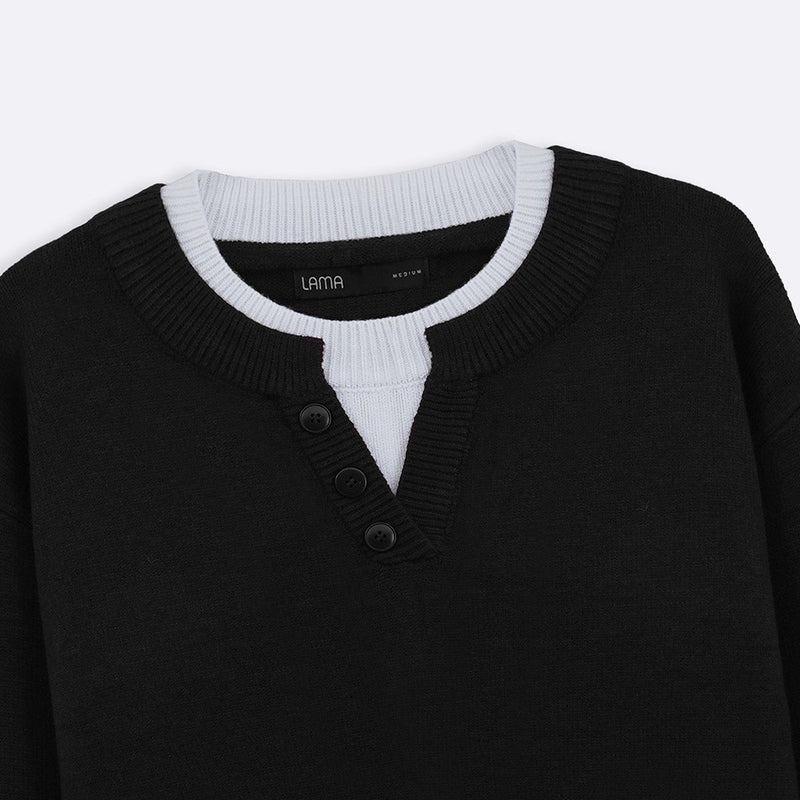 CAMPUS HENLEY SWEATER