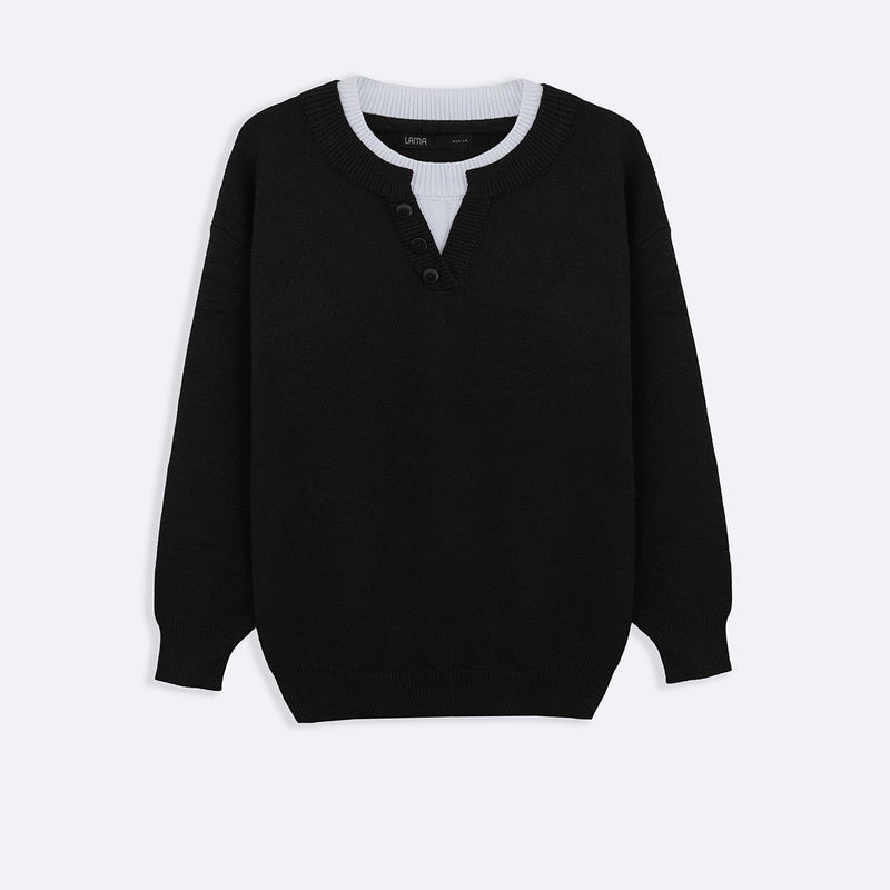 CAMPUS HENLEY SWEATER