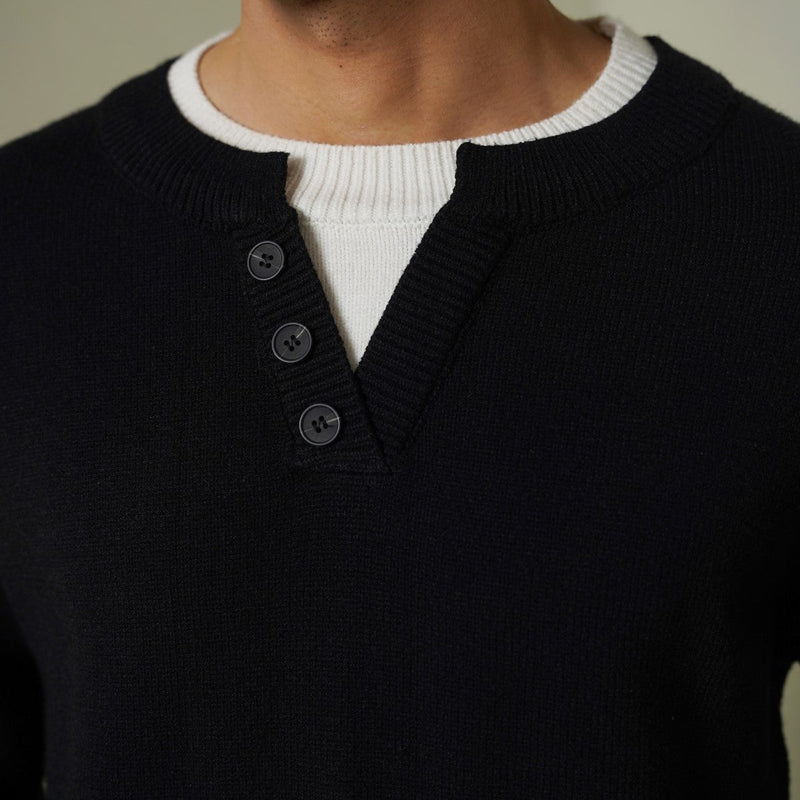 CAMPUS HENLEY SWEATER