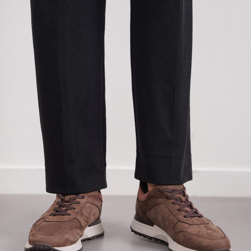 MONOTONE LEATHER SNEAKERS