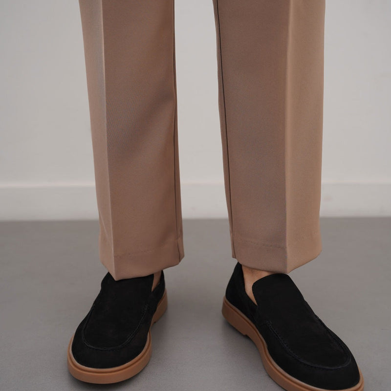 NUBUCK LEATHER LOAFERS