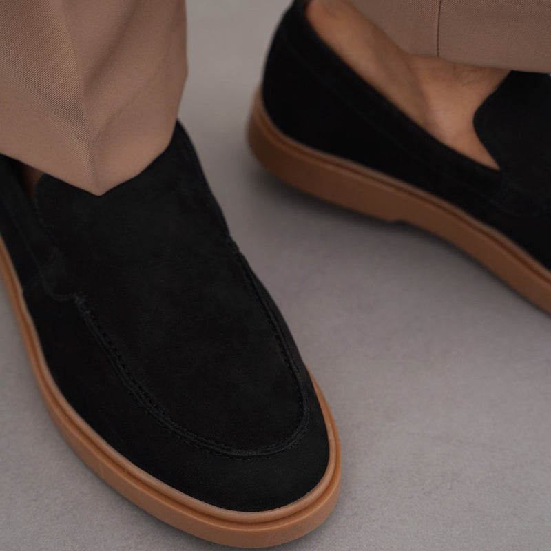 NUBUCK LEATHER LOAFERS