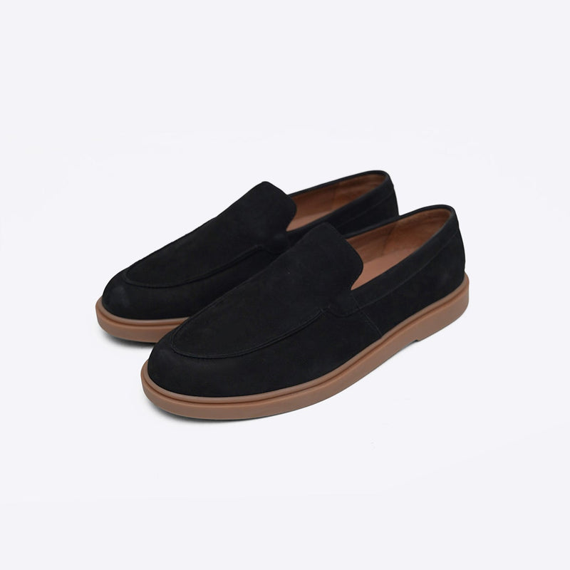 NUBUCK LEATHER LOAFERS