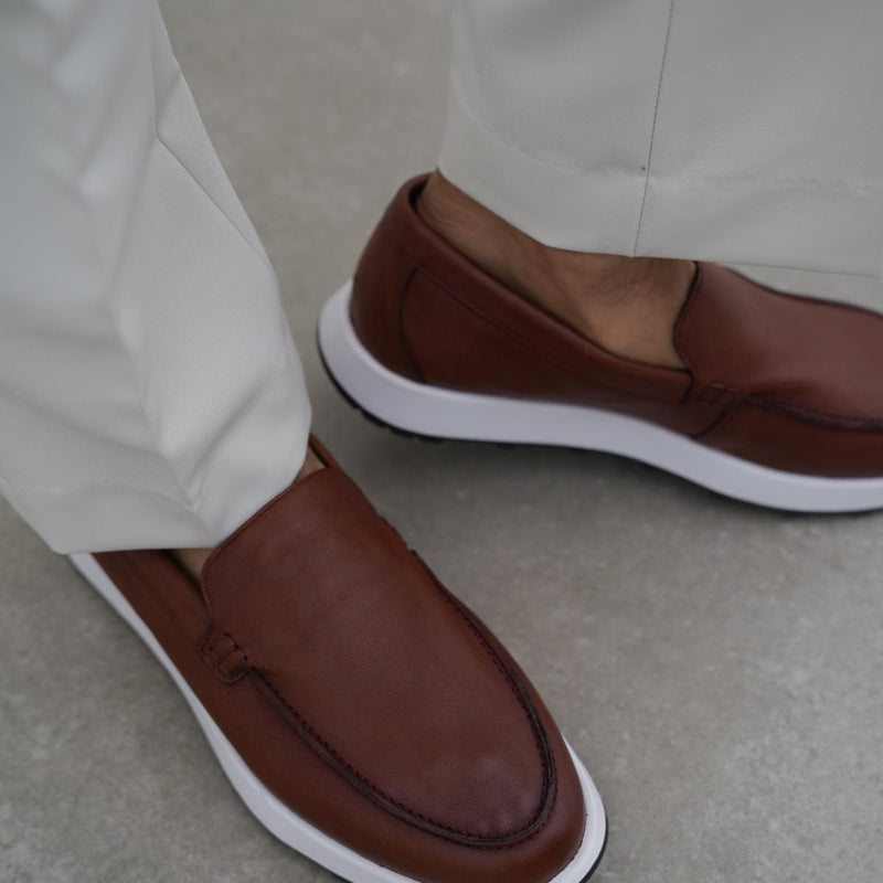 AIR LEATHER LOAFERS