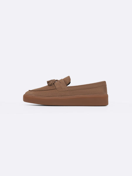 SUEDE LEATHER TASSEL LOAFERS
