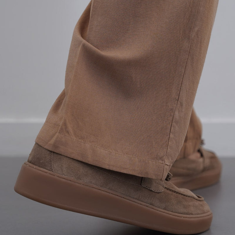 SUEDE LEATHER TASSEL LOAFERS