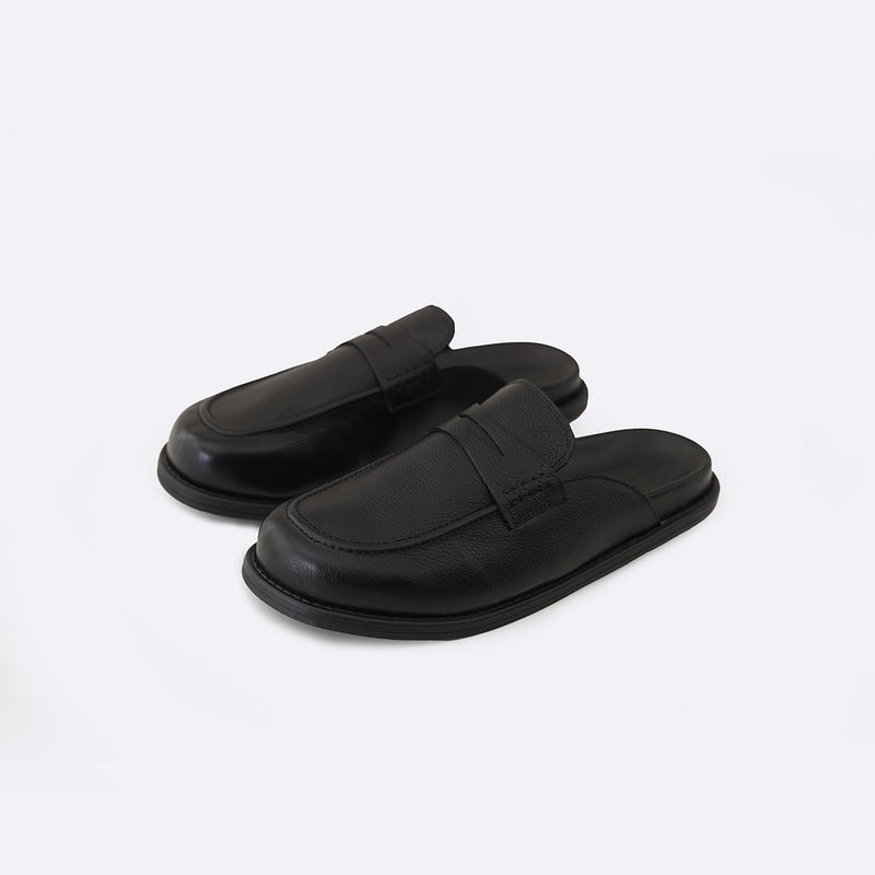 GRAIN LEATHER MULES
