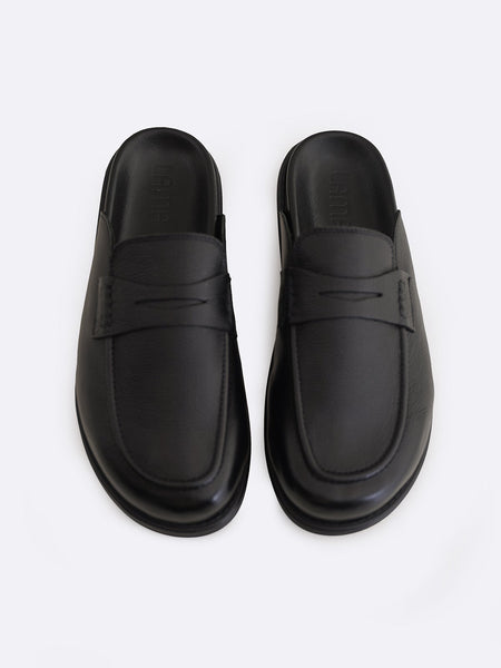 GRAIN LEATHER MULES