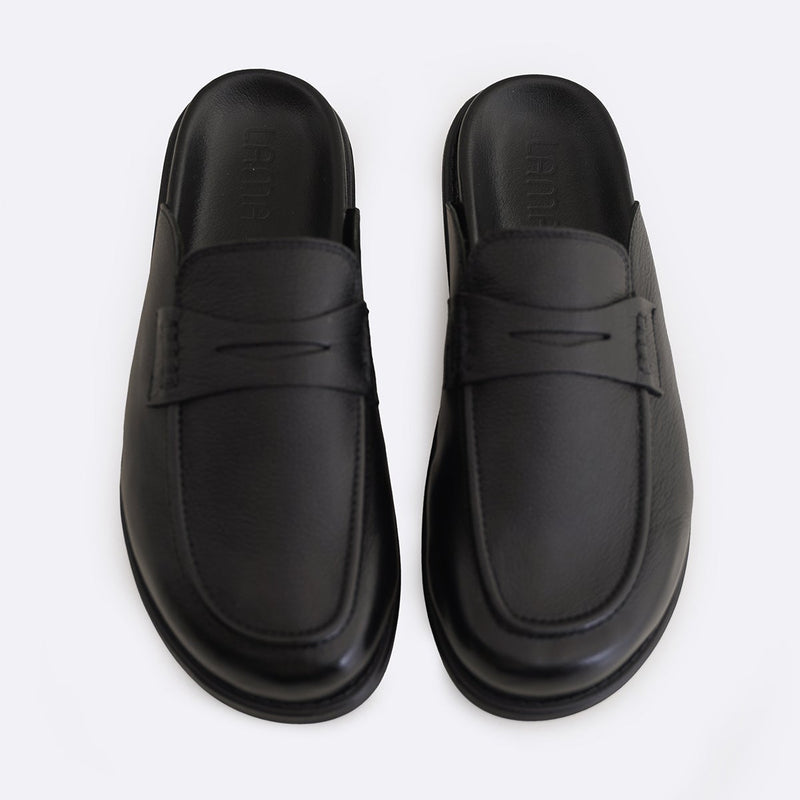 GRAIN LEATHER MULES