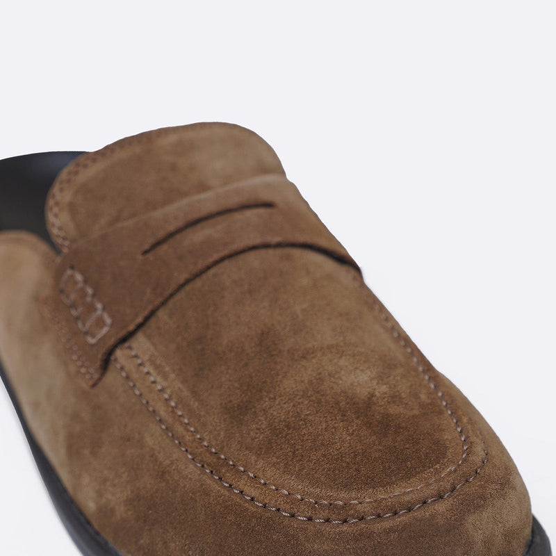 SUEDE LEATHER MULES