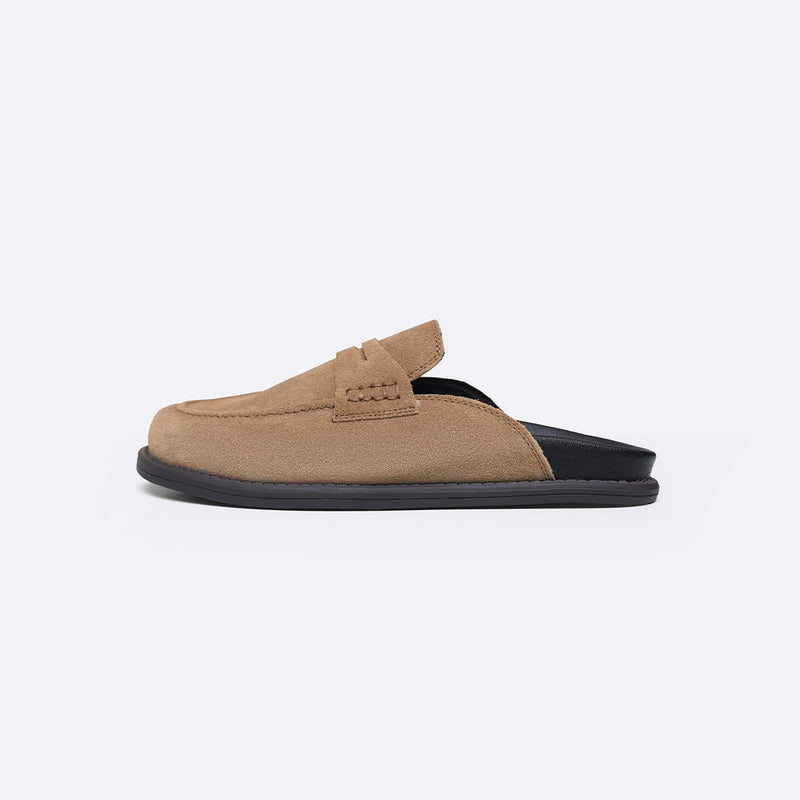 SUEDE LEATHER MULES