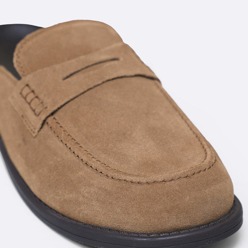 SUEDE LEATHER MULES