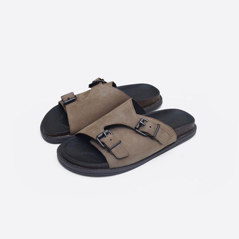 VANTA LEATHER SLIDES