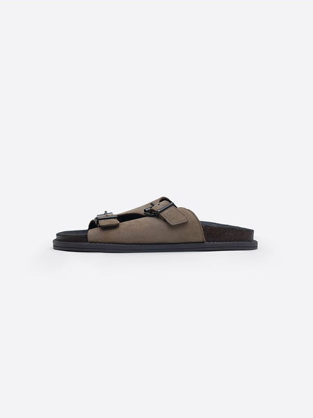 VANTA LEATHER SLIDES
