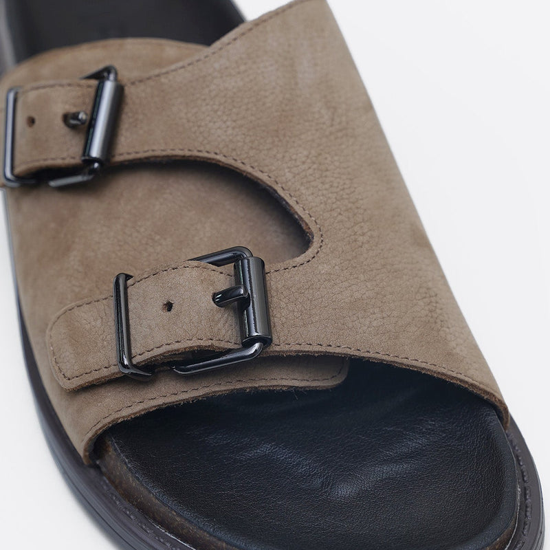 VANTA LEATHER SLIDES