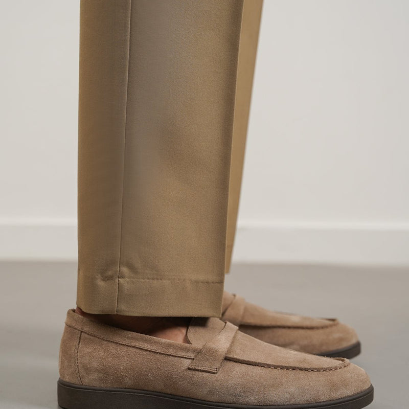 SUEDE LEATHER LOAFERS