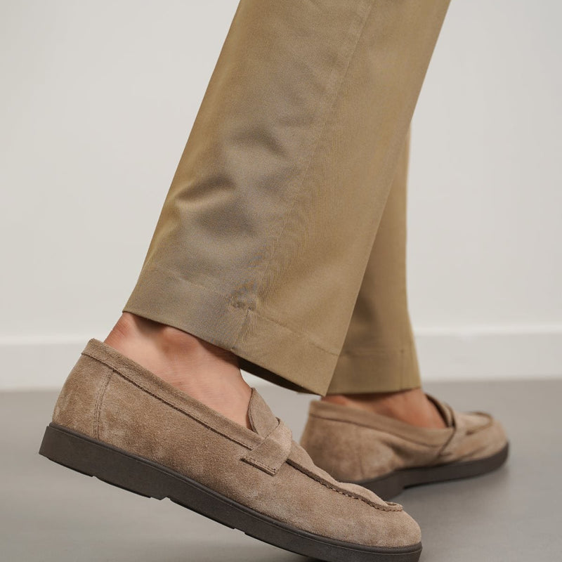 SUEDE LEATHER LOAFERS