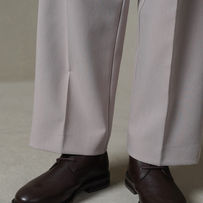 LACE UP LEATHER CHUKKA BOOT